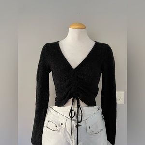 Altar’d State Black Cropped Sweater